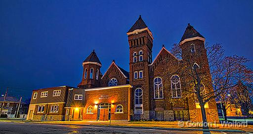 Trinity United Church At Dawn_46566-8.jpg - Photographed at Smiths Falls, Ontario, Canada.